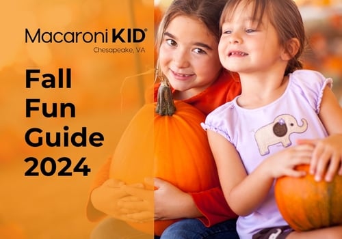 Chesapeake VA Fall Fun Guide 2024 family friendly kids girls picking pumpkins at a farm families pumpkin patches harvest hayrides autumn festivals fairs markets local community