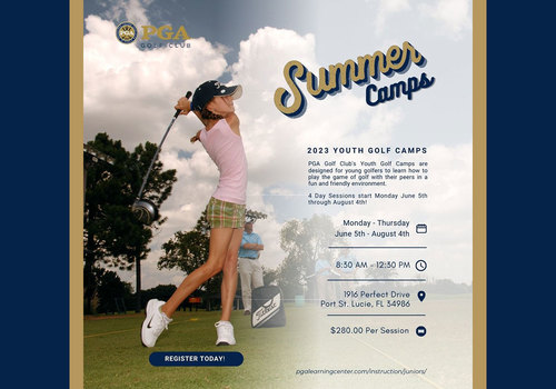 PGA Golf Club 2023 Summer Camp flyer