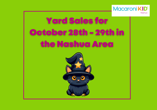 Yard Sales in the Nashua Area October 28th - 29th
