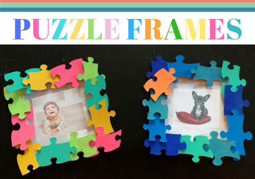 DIY puzzle frames