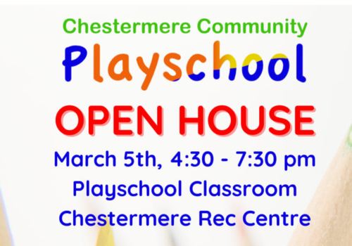 Chestermere Community Playschool Open House