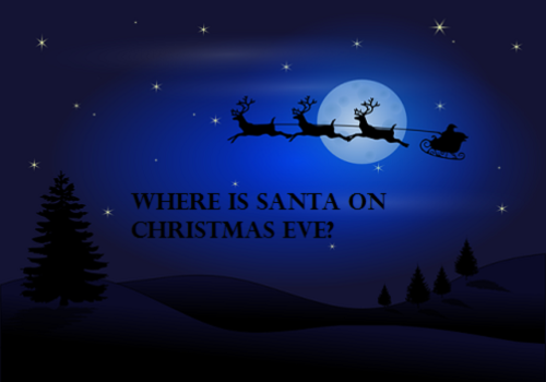 Where is Santa Christmas Eve