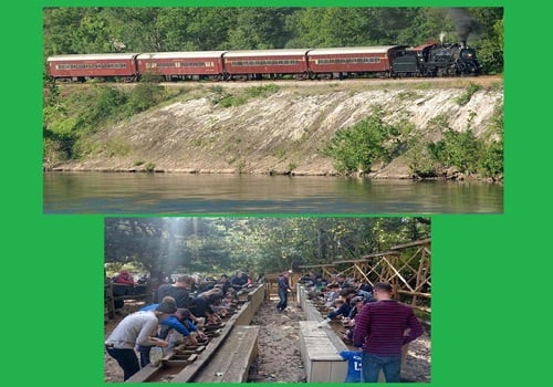 The Delaware River Railroad Mine Train