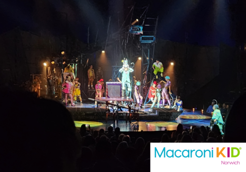 The cast of Cirque du Soleil BAZZAR under the Big Top in Hartford