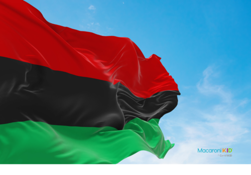 Pan-African Flag. Juneteenth Independence Day.