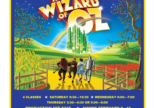 Magic Curtain Theatre Little One's Theater The Wizard of Oz classes Orlando Avalon Park 32828 November 2017 2018 Kids camp classes lessons production