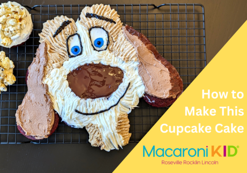 Make this dog cupcake cake