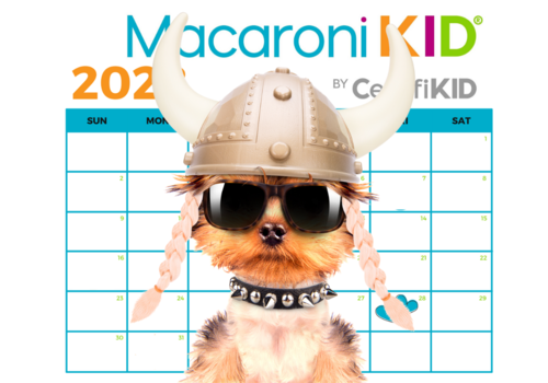 free calendar printable from Macaroni KID