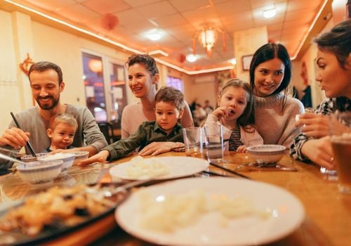 Families Eating Out Chinese