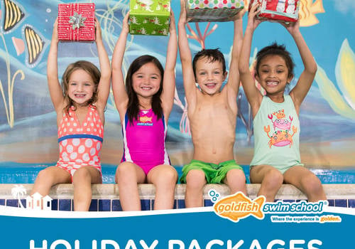Gift the gift of swimming lessons at Goldfish Swim School in Rockland MA