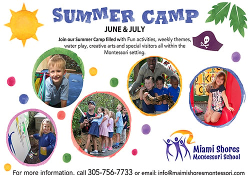 Miami Shores Montessori School Summer Camp Kids class preschool