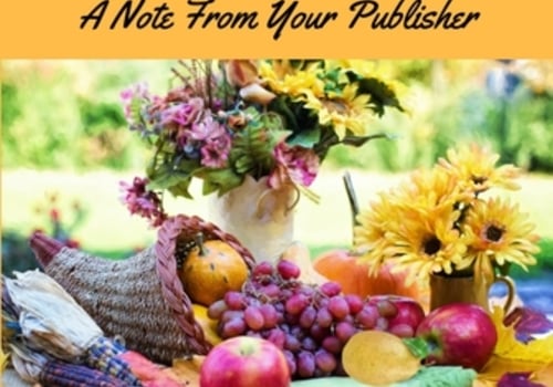 A Note From Your Publisher