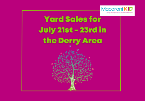 Derry Yard Sales July 21st - 23rd
