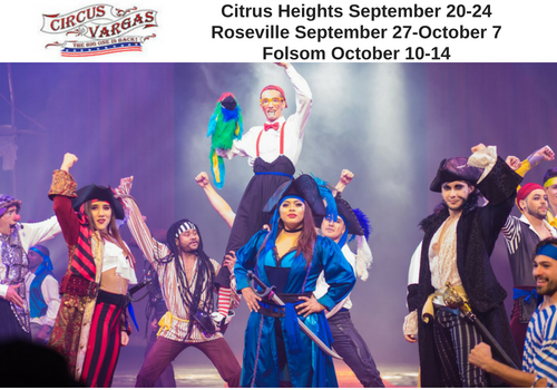 Circus Vargas Folsom Citrus Heights Roseville Sacramento