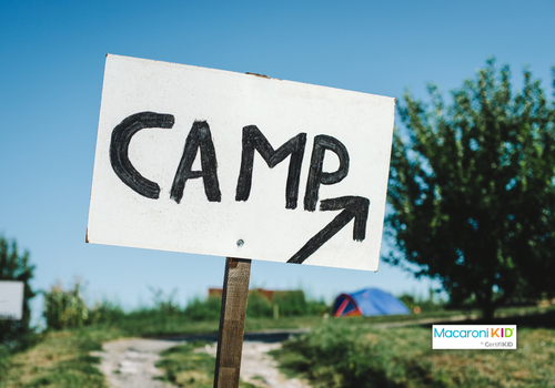 Sign with the word camp