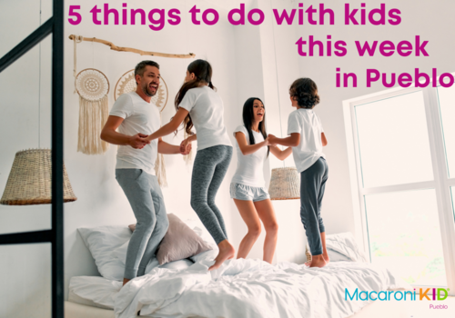 Family jumping in excitement about five things to do in Pueblo this week