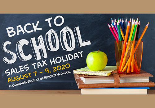 2020 Back to School Sales Tax Holiday
