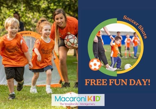 Soccer Shots Free Fun Day The Woodlands North Houston Texas Kids Soccer Fun