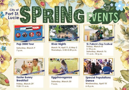 City of PSL 2024 Spring Events Poster
