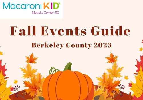 Fall Events guide photo has a pumpkin and fall leaves surrounding it across the bottom. Mac KID logo is in the upper left hand corner.