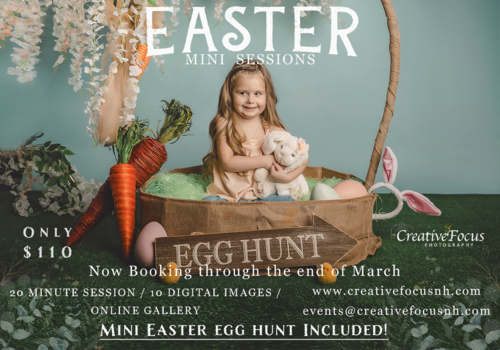 Book Your Easter Mini Session with Mini Egg Hunt from Creative Focus Photography