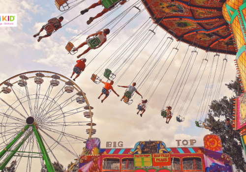 Carnival, fair, festival, rides and ferris wheel