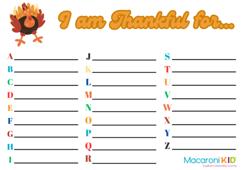 Thankful printable