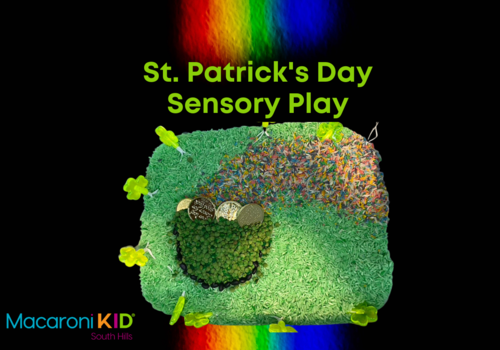 St. Patrick's Day Sensory Bin Tactile Play DIY 