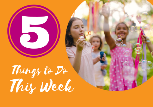 Top 5 things to do in Wheaton | Girls blowing bubbles