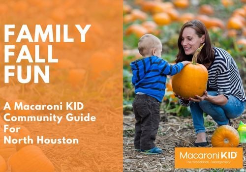 Family Fall fun for North Houston Texas parents and kids with pumpkin patches, fall festivals & More