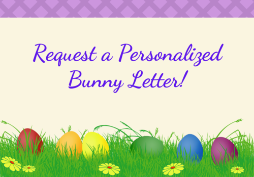 Request a personalized bunny letter article