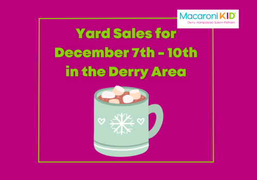 Yard Sales for Derry December 7th - 10th