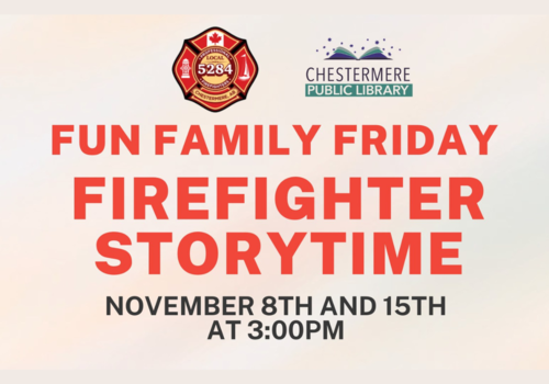 Firefighter Storytime in Chestermere