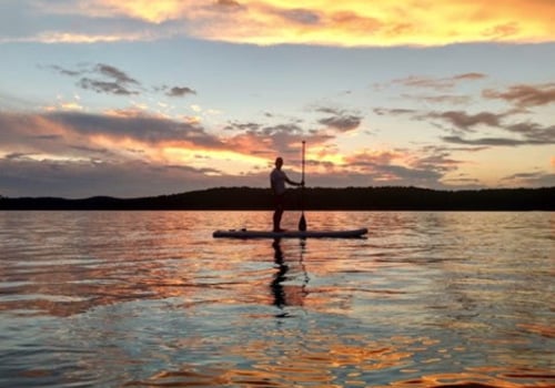 Area lakes and reservoirs provide a perfect spot for paddleboarding and kayaking.