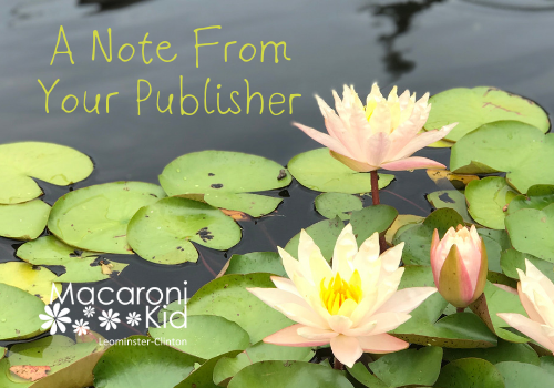 A Note From Your Publisher