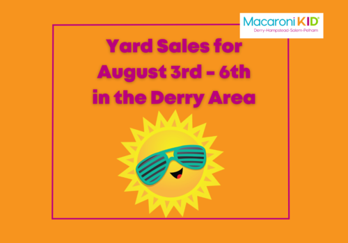 Yard Sales for Derry August 3rd - 6th