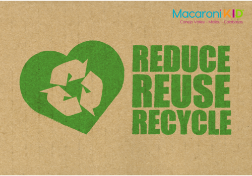Reduce, Reuse, Recycle plus a heart with the recycle arrows inside