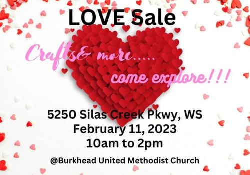 Love Sale, Winston-Salem, Arts and Crafts, vendors, Burkhead United Methodist Church