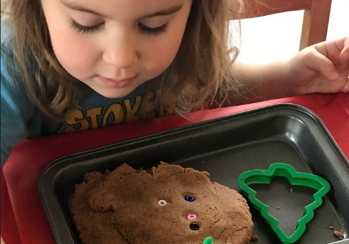 homemade gingerbread play dough