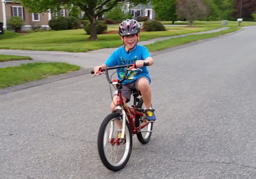 Boy on a bike