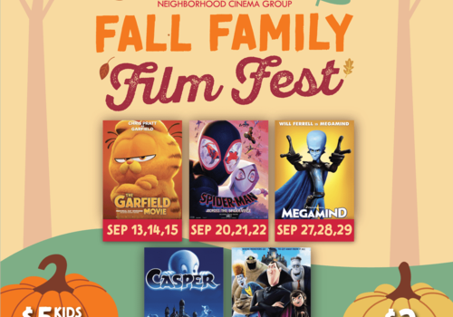 Celebrate the season with the  NCG Fall Family Film Festival