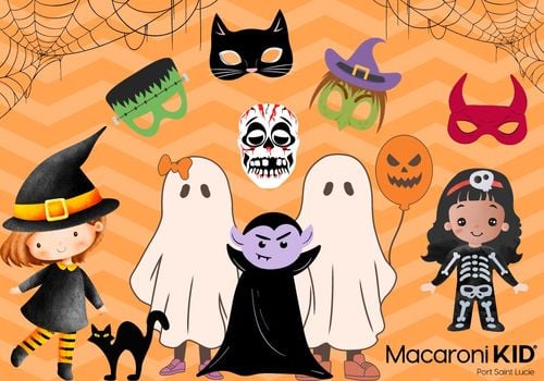 Halloween costumes and masks cartoons