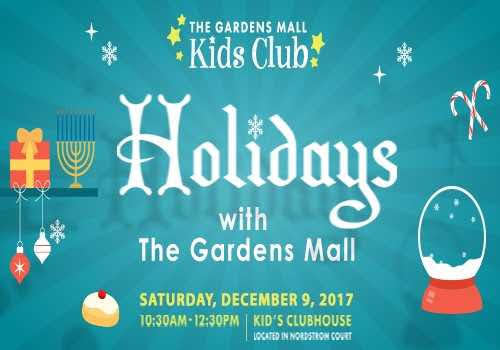 Gardens Mall Kids Club Holiday Event