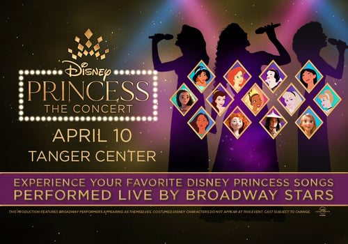 Disney Princess The Concert, Broadway Star Performers, Greensboro, Tanger Center