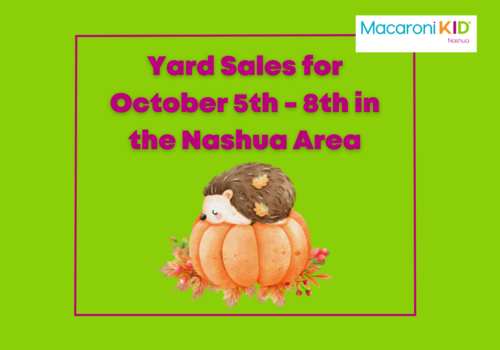 Yard Sales in the Nashua Area for October 5th - 8th