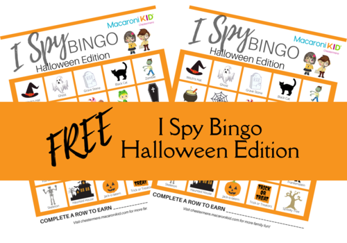 Halloween I Spy Bingo