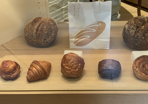 display of bread
