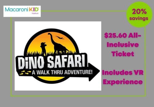 Dino Safari, $25.60 all-inclusive ticket, virtual reality, 20% savings