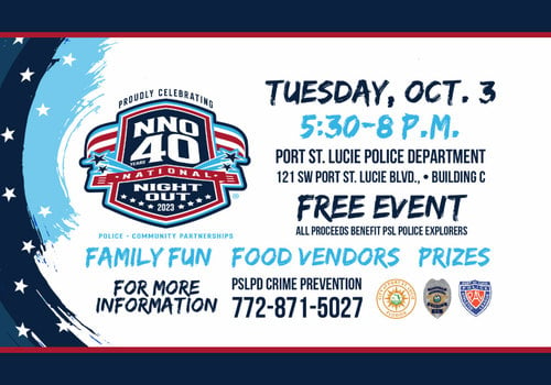 City of PSL 2023 National Night Out Flyer