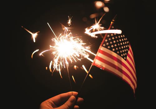 July 4th, firework, sparklers, America